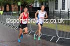 Andrew Davies (Wales) and Ross Houston (Scotland) in the mens Commonwealth Games Marathon, Glasgow. Photo: David T. Hewitson/Sports for All Pics